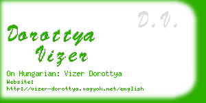 dorottya vizer business card